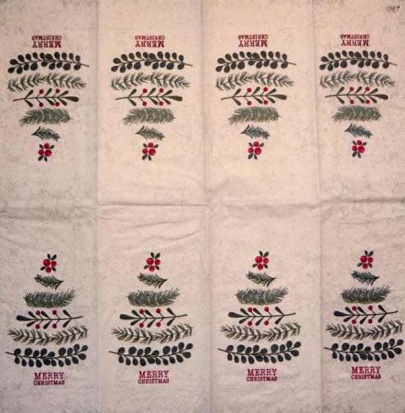 195 Christmas Flowers - 3-ply (red) - Ihr
